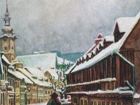 Slika. Ulica Potok (današnja Tkalčićeva ulica), izgled oko 1910. godine (autor Kramaršek)